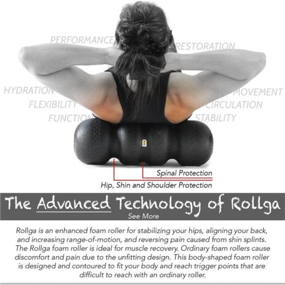 Rollga Basic - Introductory Foam Roller for flexibility, exercise – 18” - Picture 3 of 6